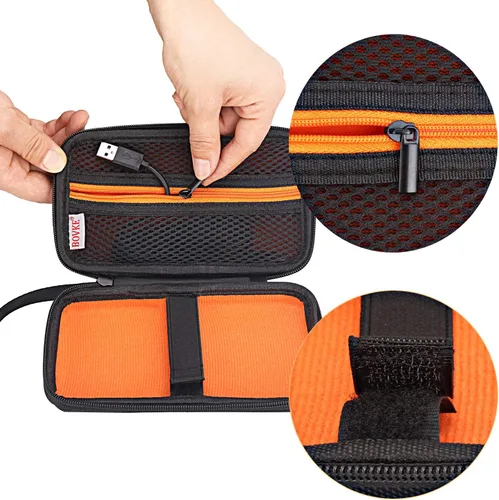 Vista 4 de BOVKE TI-30XIIS - Funda rígida para calculadora científica Texas Instruments TI-30XIIS, 2 líneas, con bolsillo de malla para cables de carga