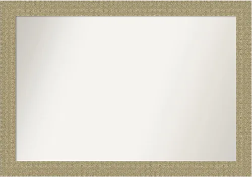 Vista 14 de Amanti Art Espejo de pared dorado de 28 x 22 pulgadas, espejo de baño rectangular dorado para decoración de pared de sala de estar, marco casual
