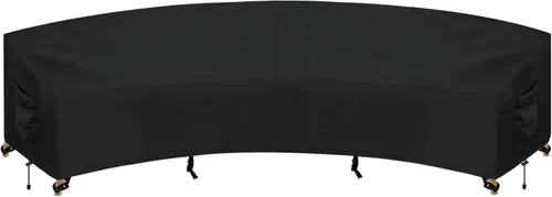 Vista 25 de PureFit Funda de sofá modular para exteriores en forma de L, impermeable, para muebles de patio, terraza, césped y jardín, 83 x 104 pulgadas