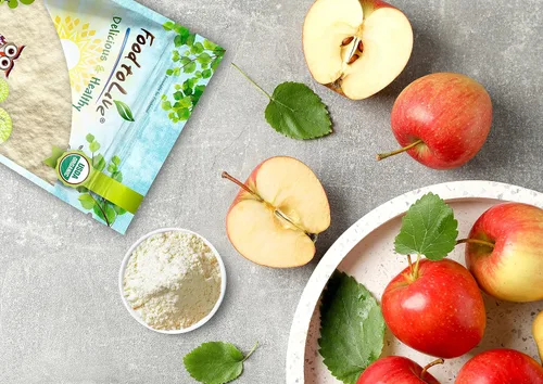 Vista 5 de Food to Live Jugo de manzana orgánico en polvo, 12 onzas, sin OMG, sin sulfuro, crudo, vegano, a granel, ideal para jugos, batidos, yogures