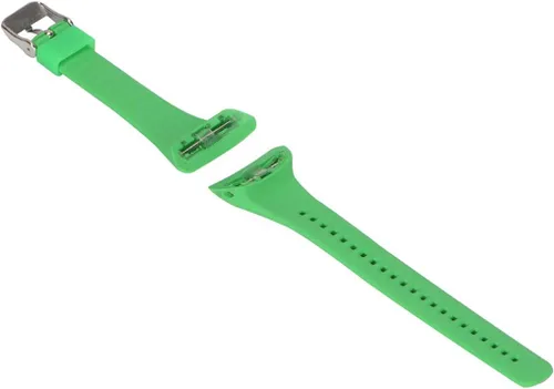Vista 2 de Watch Strap compatible with Polar FT4,Adjustable Silicone Sports Strap Replacement Band for Polar FT7 Smart Watch Negro y verde