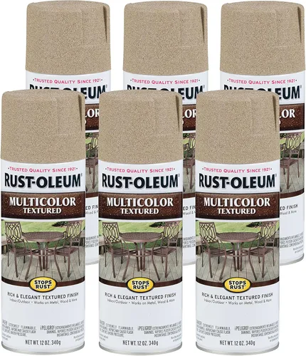 Vista 21 de Rust-Oleum 223525 Stops Rust Pintura en Aerosol Texturizada Multicolor, 12 oz, Hierro Envejecido Hierro añejado