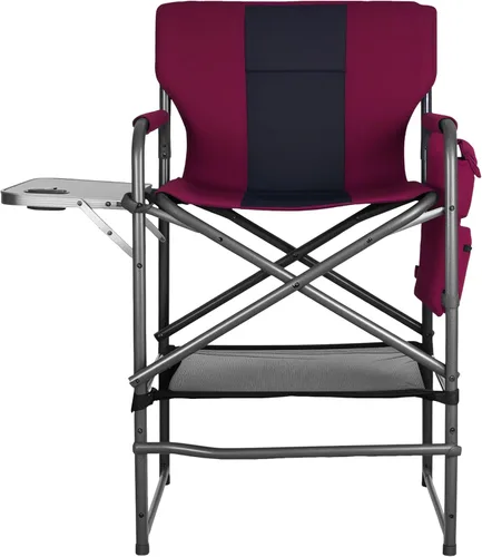 Vista 10 de Director - Silla de campamento – 400 libras resistente con bolsa enfriadora y bandeja lateral plegable, silla de césped portátil al aire libre