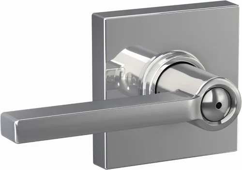 Vista 86 de Schlage F51A LAT 716 Latitude - Manija de puerta con bloqueo de entrada con llave, en acabado de bronce envejecido
