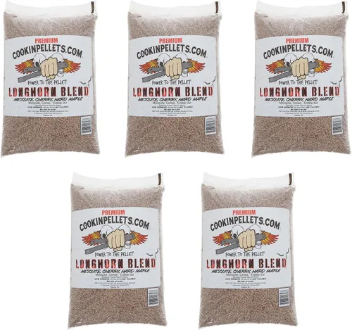 Vista 20 de CookinPellets Pellets de Madera Dura Natural de Manzana Premium y Arce Duro, Humo Dulce Ligero para Parrilla BBQ y Ahumador de Pellets, Bolsa de 40