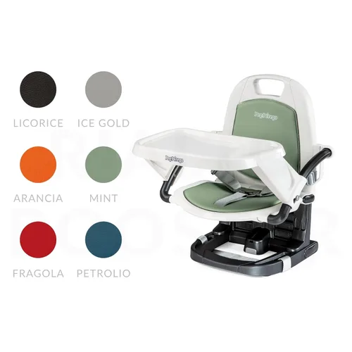Vista 2 de Peg Perego Rialto - Asiento elevador - Adecuado para niños de 6 meses en adelante - Fabricado en Italia - Petrolio (verde azulado) (IMRIASNA03PL71)