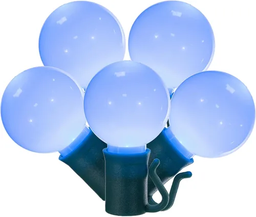 Vista 9 de vickerman x8gcg37 Light Set con 25 luces LED en verde con foco 8" espaciamiento de alambre, 16 ', Amarillo
