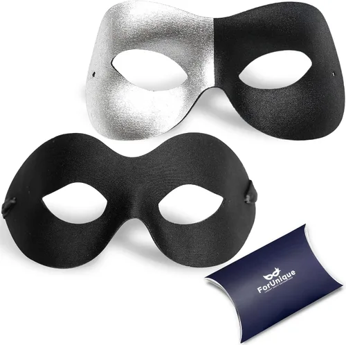 Vista 15 de Masquerade Mask for Couples Women and Men - 3 Pack Venetian Gold and Black Lace, Mardi Gras Mask