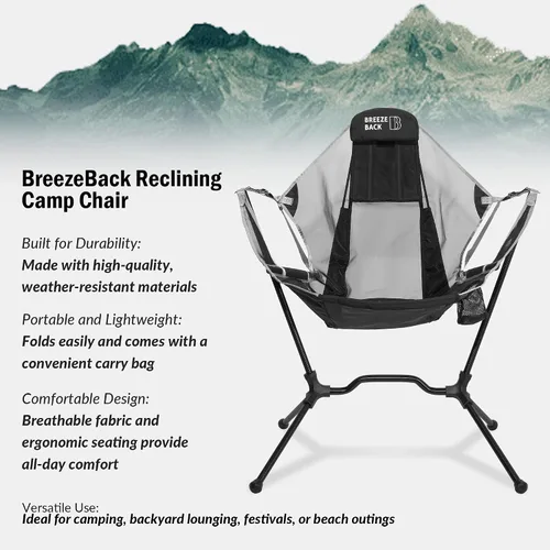 Vista 7 de Silla de campamento reclinable