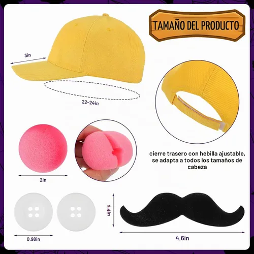 Vista 2 de Disfraz de fontanero malo para Halloween, 8 piezas, para adultos