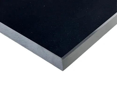 Vista 4 de Umbral de Mármol Artificial Súper Negro para Bordillo de Ducha, Protector contra Salpicaduras de Tocador de Baño, Alféizar de Ventana, Transiciones