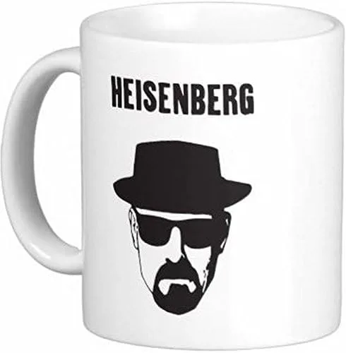 Vista 3 de Taza de café de cerámica Heisenberg de 11 oz por Quick Mugs 2 U, Blanco