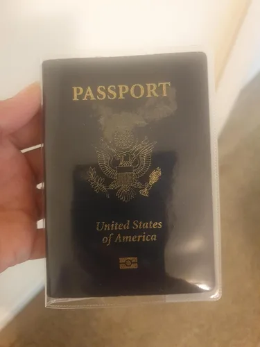 Vista 8 de Funda transparente esmerilada para pasaporte, organizador de tarjetas de identificación, protector de viaje (1 transparente + 1 esmerilado)