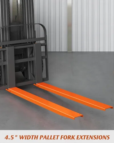 Vista 5 de Extensiones de horquilla de palé para carretillas elevadoras, extensiones de carretilla elevadora de acero resistente, 1 par para carretilla