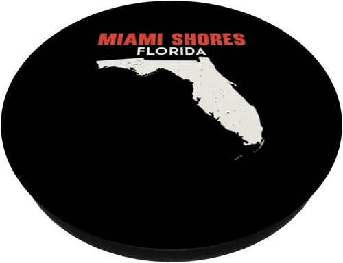 Vista 2 de Miami Shores Florida USA State America Travel Floridian PopSockets Swappable PopGrip