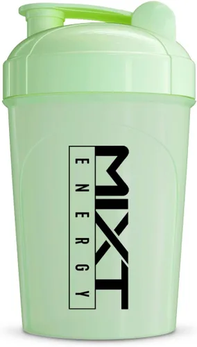 Vista 9 de MIXT Energy Botella agitadora, botella agitadora de 16 onzas, sin BPA y tecnología de mezcla de tapa (16 oz, negro)