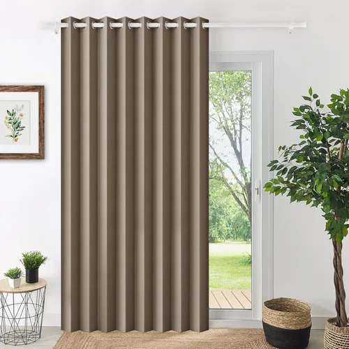 Vista 44 de Cortinas plisadas completamente opacas con cierre magnético, 72 pulgadas de largo, para interiores y exteriores, 1 panel, 45 pulgadas de ancho x 72