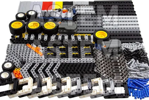 Vista 2 de ASTEM Technic Parts Group EV3 Piezas de Bloques de Construcción de Repuesto Piezas Mecánicas de Tamaño Regular Incluyen Ladrillo, Buje, Pin Técnico.