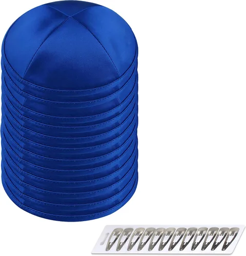 Vista 42 de Zion Judaica Deluxe Satin Kippot Bulk Packs Kippas o Kippa Individual Incluye Clips Kipa Gratis
