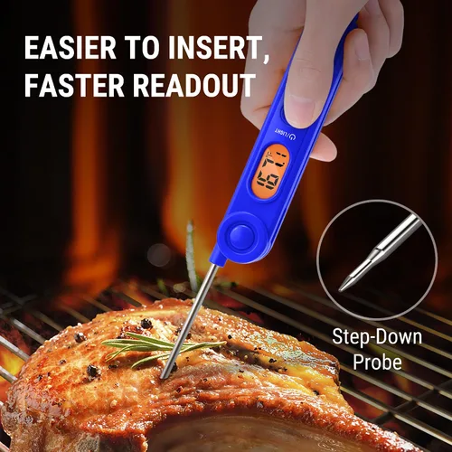 Vista 4 de TempPro TP03B Digital Meat Thermometer for Cooking, Instant Read Thermometer with Backlight, Kitchen Food Thermometer for Grill Smoker BBQ Oil Deep
