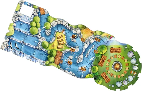 Vista 3 de Meadow Downstream Juego de mesa EXPANSIÓN Estrategia Aventura Naturaleza Diversión Familiar para Adultos y Niños a partir de 10 a 4 jugadores