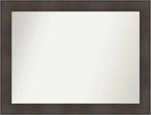 Vista 25 de Amanti Art Espejo personalizado, espejo de baño de veta de madera rústica William, espejo de pared o espejo de tocador de baño sobre el fregadero