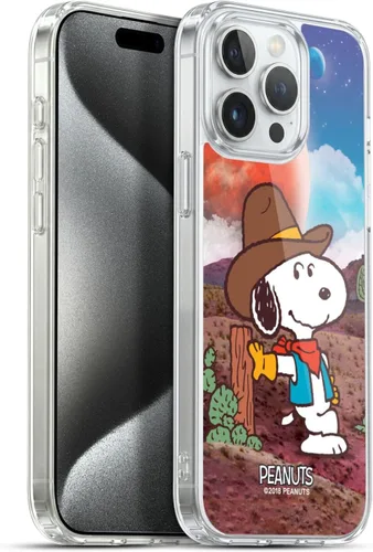 Vista 125 de Head Case Designs Funda de gel con licencia oficial de Peanuts Nebula Cactus Needles Snoopy Space Cowboy [protección de grado militar] compatible