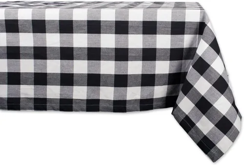 Vista 19 de DII Buffalo Check Collection, mantel clásico de granja, 52 x 52 pulgadas, color verde antiguo