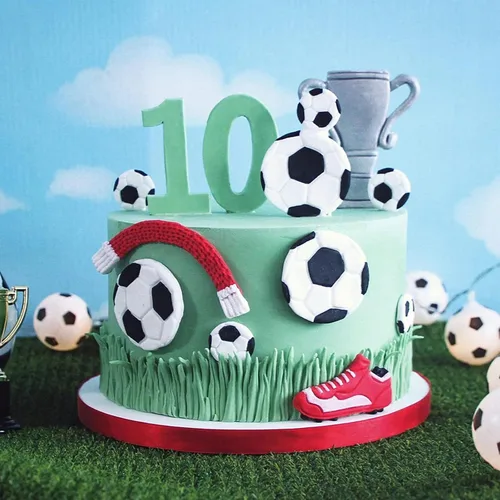 Vista 5 de Moldes de silicona para fondant de fútbol, 4 paquetes, para zapatillas de fútbol, moldes de chocolate para decoración de pasteles de cumpleaños