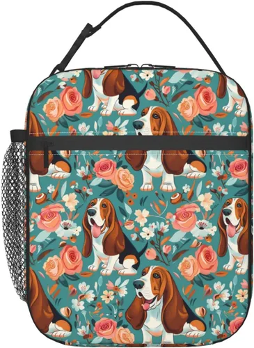 Vista 13 de Lonchera reutilizable con diseño de avión vintage para niños, mujeres y adultos, bolsa de almuerzo azul con aislamiento retro para avión, bolsa