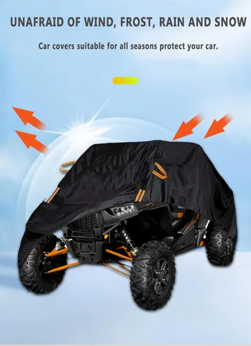 Vista 7 de UTV Cover for CFMoto UForce LTD 1990-2025, Waterproof & Heavy Duty Protection, Fits Most UTVs, All Weather Outdoor Use, Easy to Install & Secure