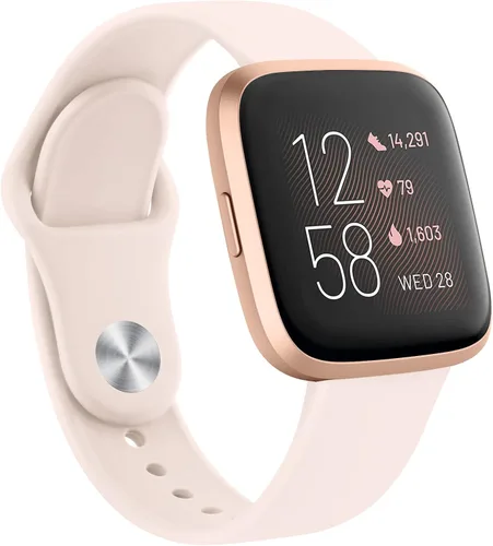 Vista 12 de AK Correas de silicona compatibles con Fitbit Versa 2, correas clásicas suaves de repuesto para reloj inteligente Fitbit Versa (azul abismo)