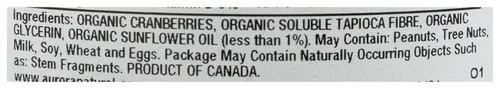 Vista 3 de Aurora Products Arándanos Rojos Secos Orgánicos, 9 OZ