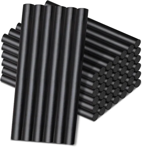 Vista 16 de Manarty Barra de pegamento termofusible roja ladrillo, 48 unidades de 0.27" de diámetro x 4" de largo, barras de pegamento termofusible mini de Rojo