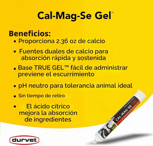 Vista 2 de Durvet Cal-MAG-SE Gel para Ganado - Tubo de 10.1 fl oz
