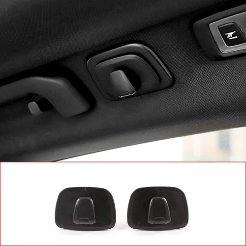 Vista 7 de Ganchos de techo interiores de plástico ABS Percha de ropa Gancho para Volvo V90 S90 XC40 XC60 XC90 2015-2020 2021 2022 (negro)