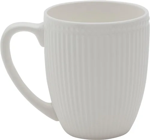 Vista 4 de Tabletops Gallery - Juego de tazas de porcelana (4 piezas, resistentes a las astillas), color blanco Apto para lavavajillas