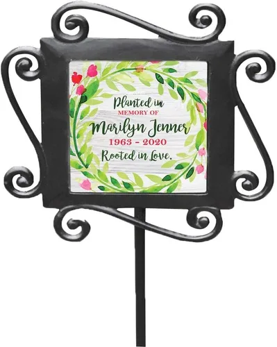 Vista 25 de GiftsForYouNow, estaca de jardín conmemorativa para mascota de hierro forjado, 28 x 8.5