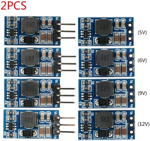 Vista 9 de 2 unids DC-DC Módulo regulador Step-up Module Boost Convertidor para motor LED 7W 2.6-5.5 a 5V/6V/9V/12V ND0412SA (5V)