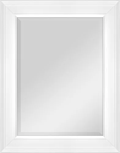 Vista 29 de MCS Simplicity - Espejo de pared grande de 21.5x25.5 pulgadas, espejo negro con detalle biselado, espejo para colgar en pared vertical u horizontal