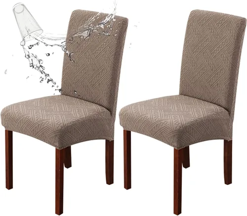 Vista 61 de Genina Fundas impermeables para sillas Parsons de comedor, fundas elásticas para sillas Parsons para comedor, cocina, funda protectora para silla