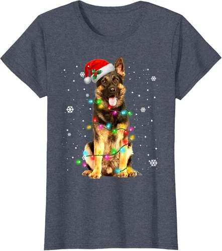 Vista 52 de Suéter de Navidad para perros de pastor alemán, suéter de Navidad para regalos de perros, Negro, S