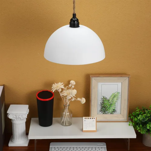 Vista 8 de Vaguelly 2 piezas de plástico blanco Torchiere pantallas de lámpara para lámparas de piso y mesa, forma de cuenco, ajuste de 1.654 in