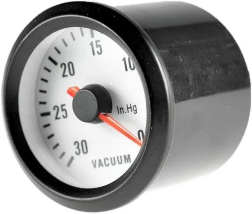 Vista 5 de ESUPPORT - Medidor de vacío para motor de vehículo con carátula negra, calibrador de 2" 52mm con luz LED