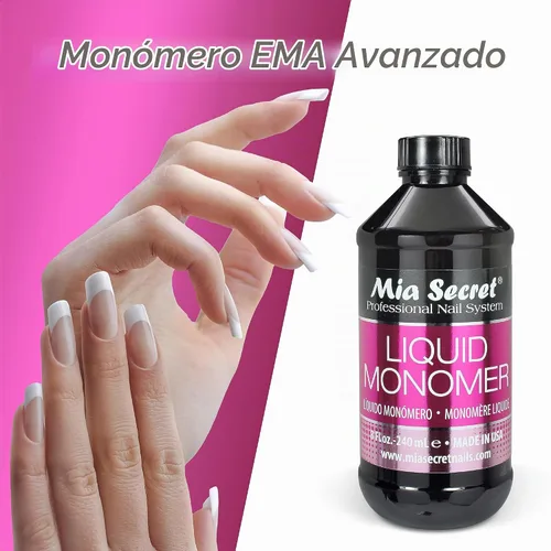 Vista 2 de 1 MIA SECRET - Sistema de uñas acrílico profesional de monómero líquido de 4 onzas