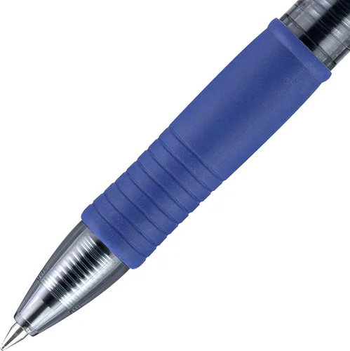 Vista 3 de PILOT G2 - Bolígrafos de gel de alta calidad, color negro, punta gruesa de 0.039 pulgadas, recargables y retráctiles, 5 negros y 5 azules, paquete
