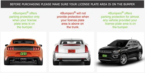 Vista 9 de Defensa para placa 4Bumpers ‘PRIME’, de acero sólido, armazón para protección de placa, Negro