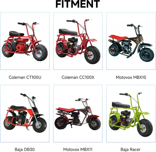 Vista 4 de YOXUFA Tensor de Cadena de Mini Bicicleta con Rodillo de Reemplazo de 1-3/4" para Coleman CC100X CT100U Baja DB30 Doodlebug Motovox MBX10 MBX11