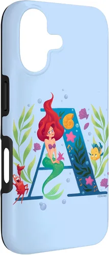 Vista 3 de Disney Carcasa para iPhone 17 con monograma de sirena y letra A para Ariel