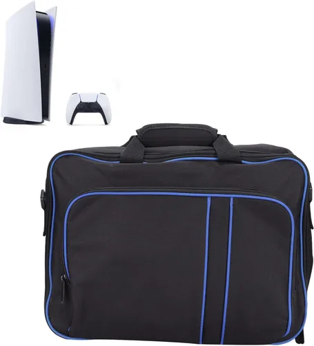 Vista 3 de Funda de transporte para consola de almacenamiento de gran capacidad a prueba de arañazos carcasa rígida protectora para control de juegos de PS5